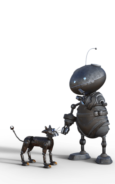 robot and pet